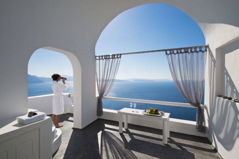 Santorini hotel seaview
