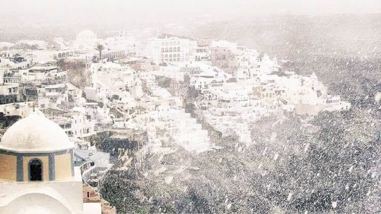 Winter Santorini